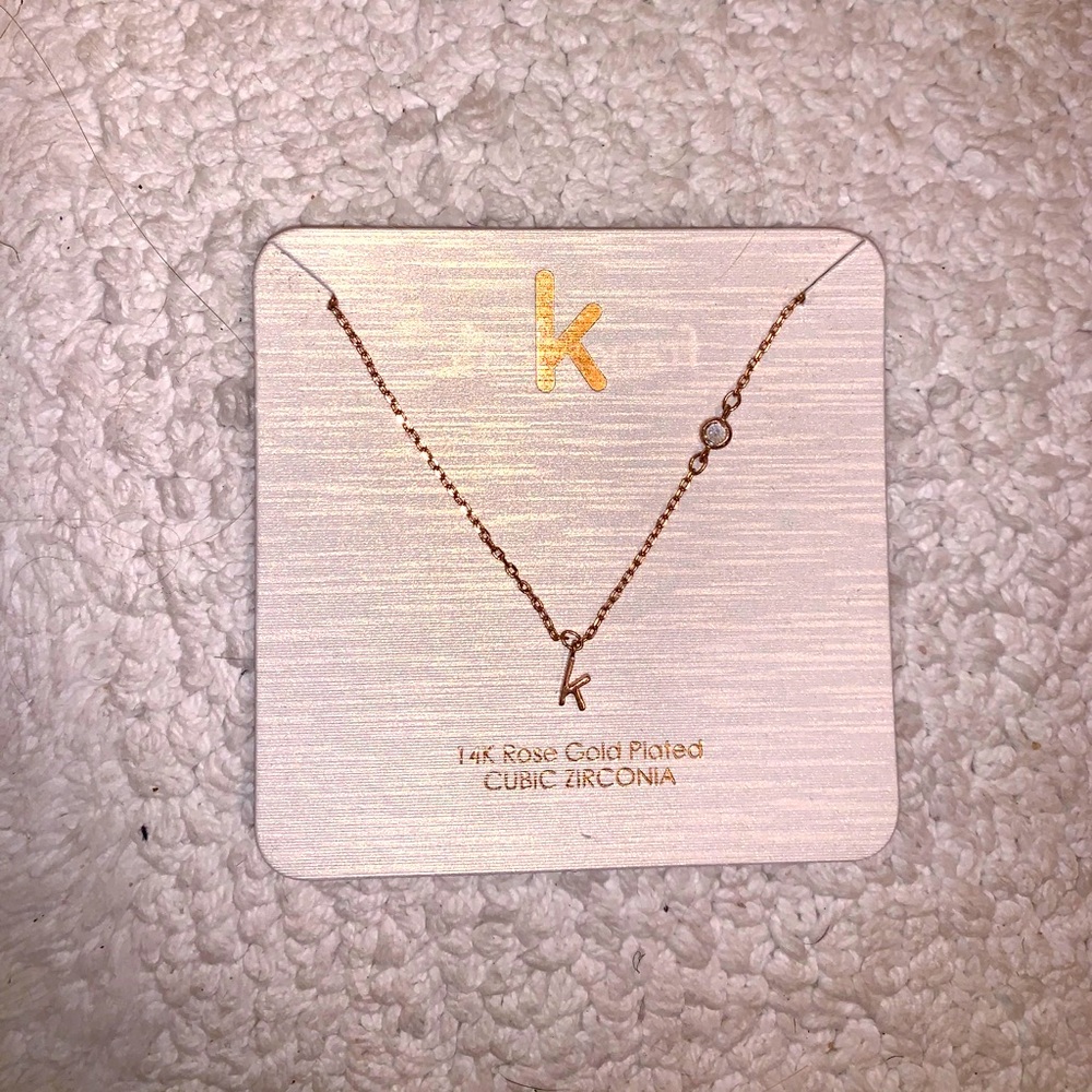 Francesca’s Rose Gold K Necklace